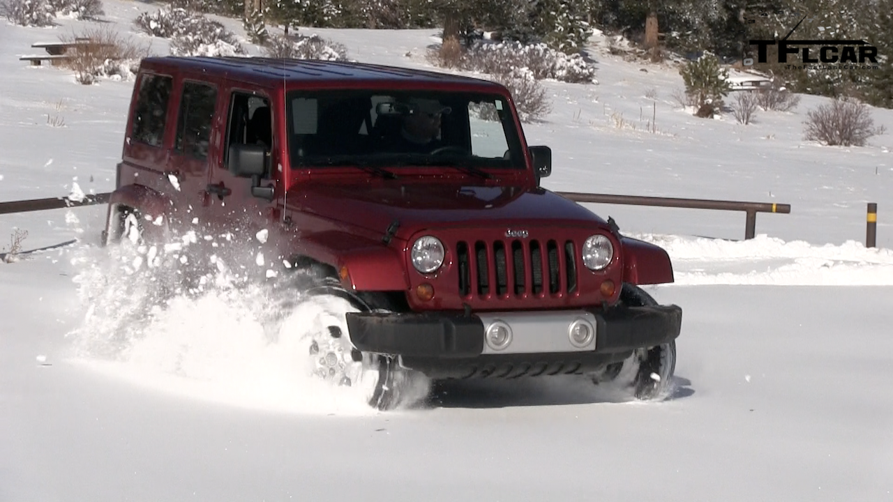 Driving a jeep in snow #4