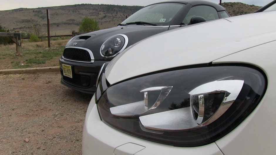 VW Golf R Vs MINI Cooper S Coupe 0 60 MPH Mile High Mashup Review