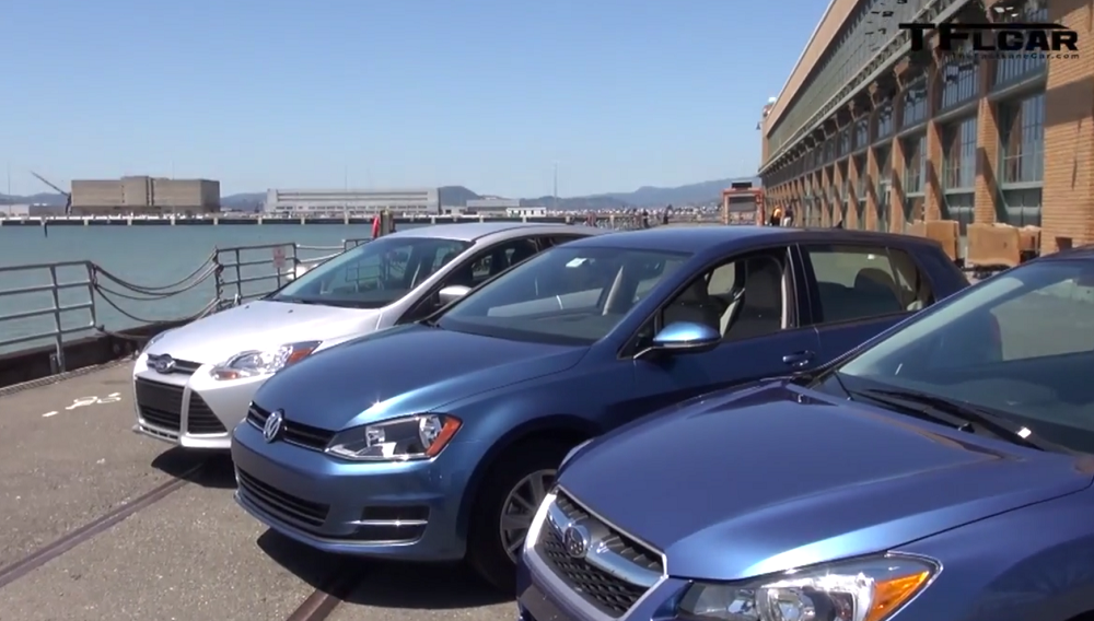2015 Volkswagen Golf Mk7 vs Ford Focus vs Subaru Impreza
