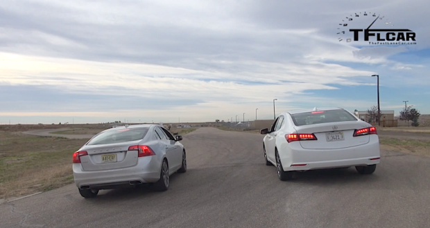 2015 Acura TLX V6 vs. 2015.5 Volvo S60 T6 - Drag Race ...