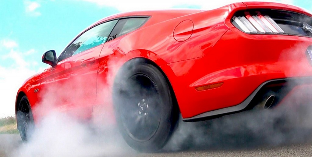 2015 ford mustang gt burnout | tfl car