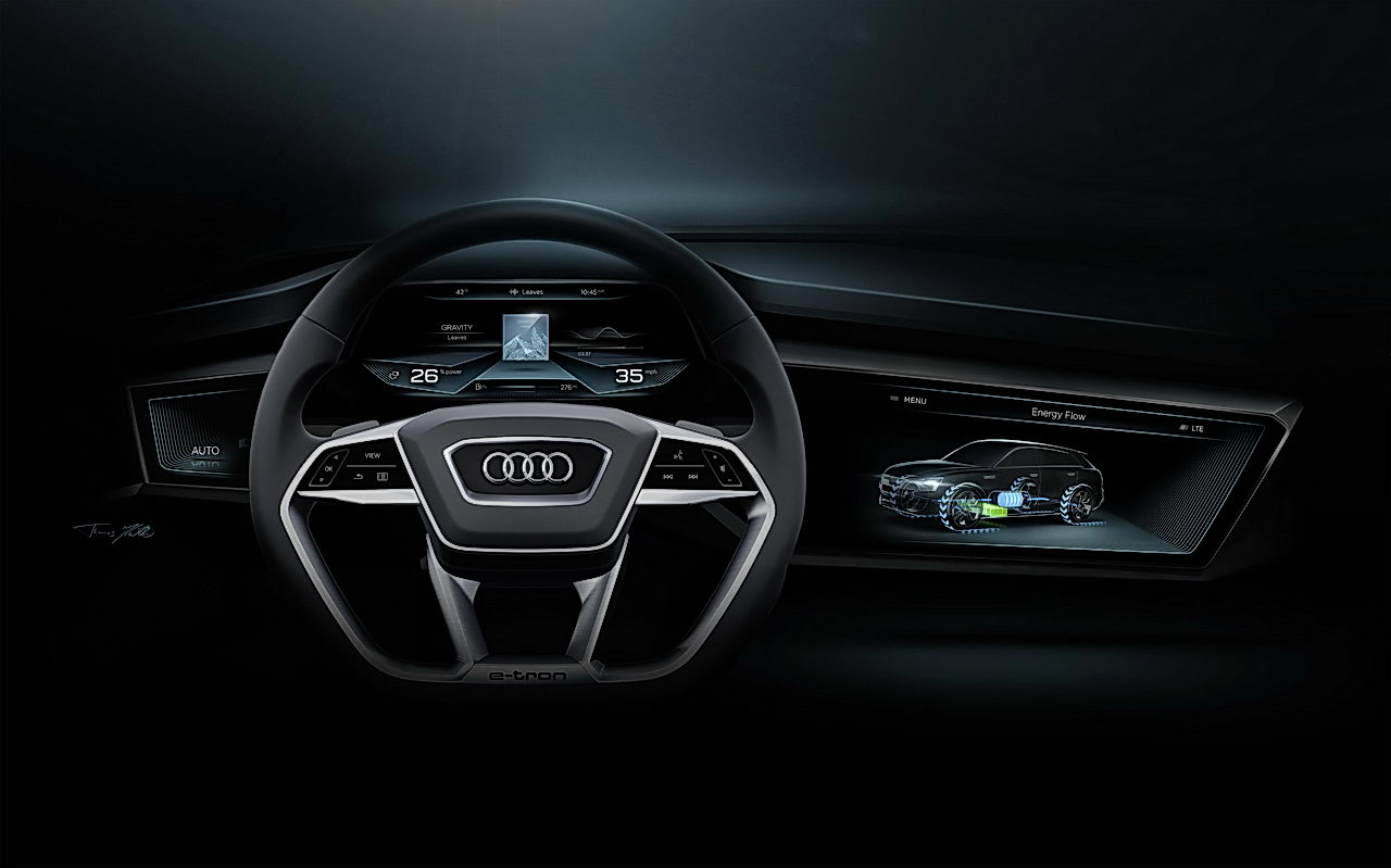 Audi h-tron quattro concept design sketch