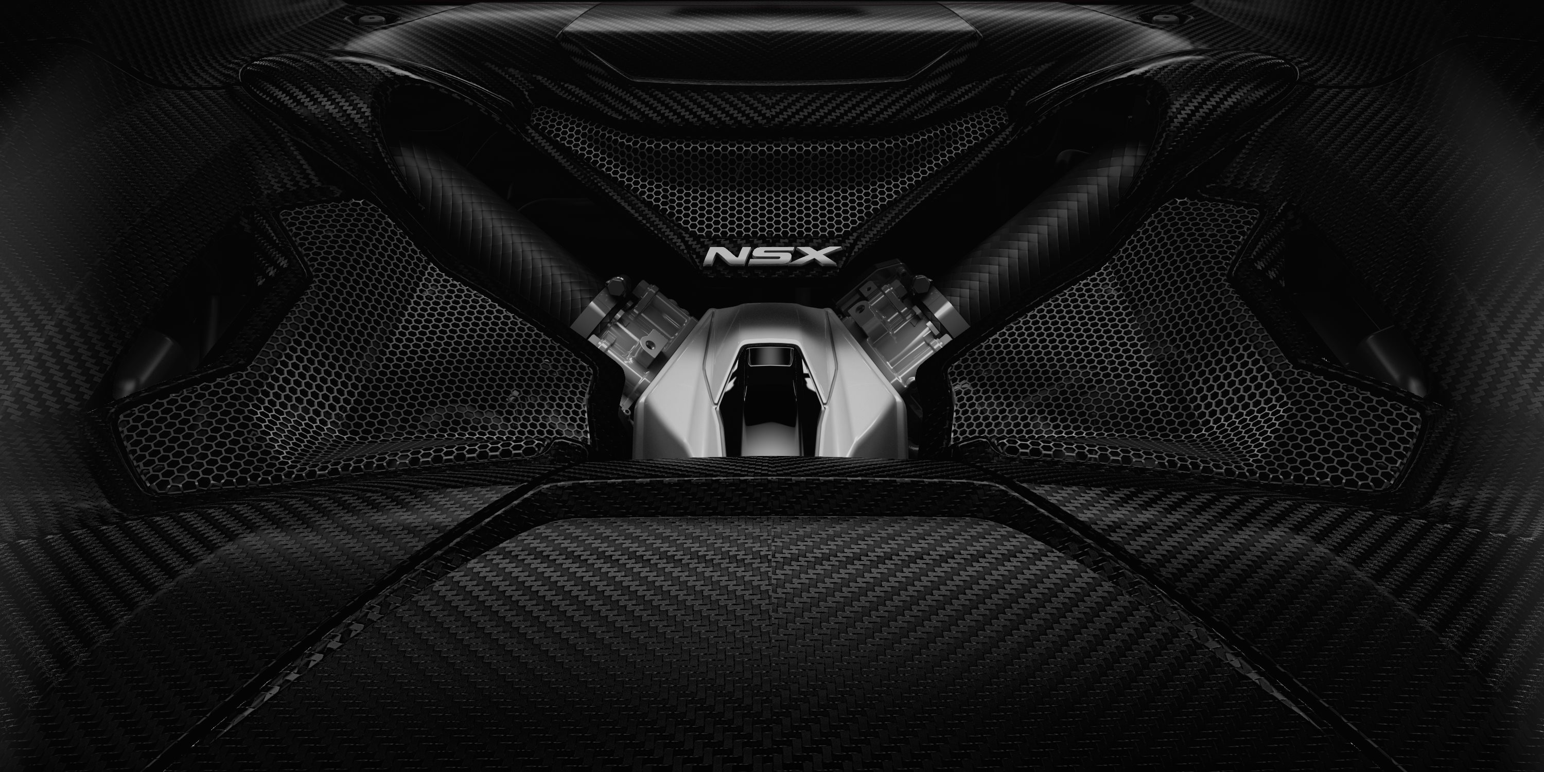 2017 Acura NSX carbon engine cover