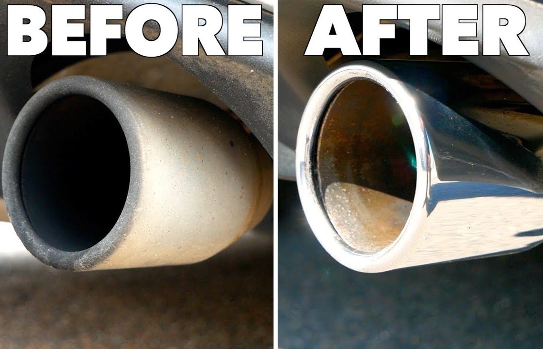 Here is Why Your Exhaust Tips Turn Black & How to Clean Them - The Fast
