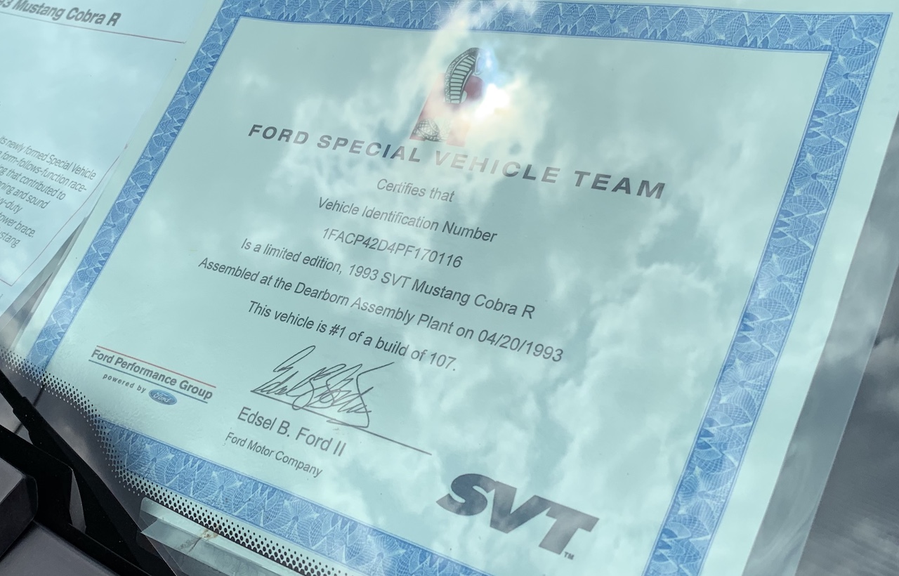 This Ultra Rare 2000 Ford Mustang Cobra R Is Not The Most Exclusive ...