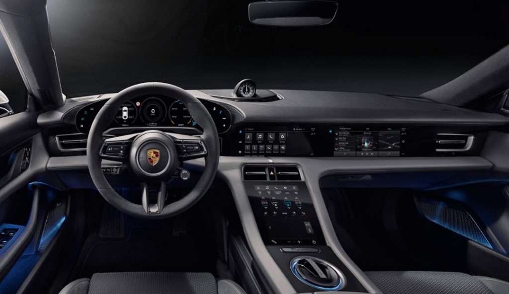 The 2020 Porsche Taycan's Interior Is A Mass Of Screens - Take That