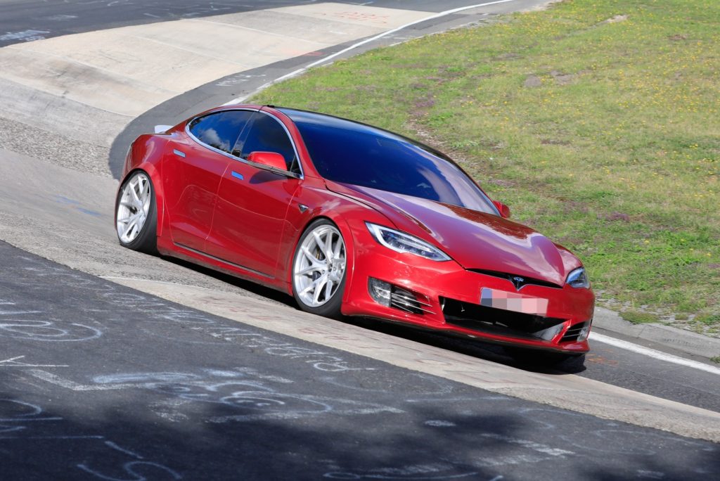 Spied This Tesla Model S Prototype Is Packing New Plaid