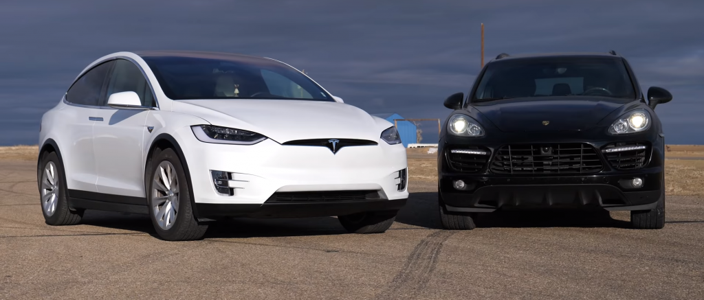 We Raced Our 2012 Porsche Cayenne Turbo Against The Tesla