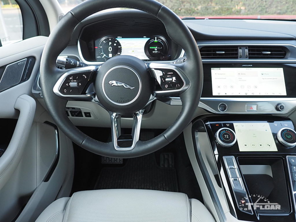 cockpit of 2020 Jaguar I-PACE