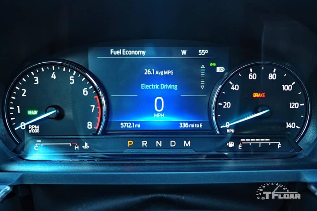 digital instrument display 2020 Ford Explorer Hybrid