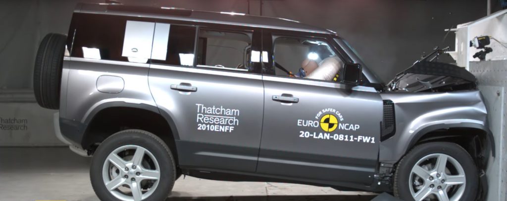 2020 Land Rover Defender Euro NCAP testing
