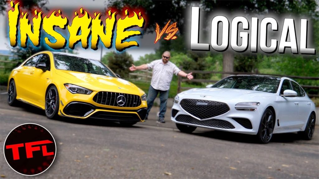 Video: The New Mercedes-AMG CLA 45 & Genesis G70 Are Awesome Cars — But Here's Why The AMG Is CRAZY!