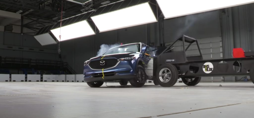 New IIHS side-impact crash test — Mazda CX-5