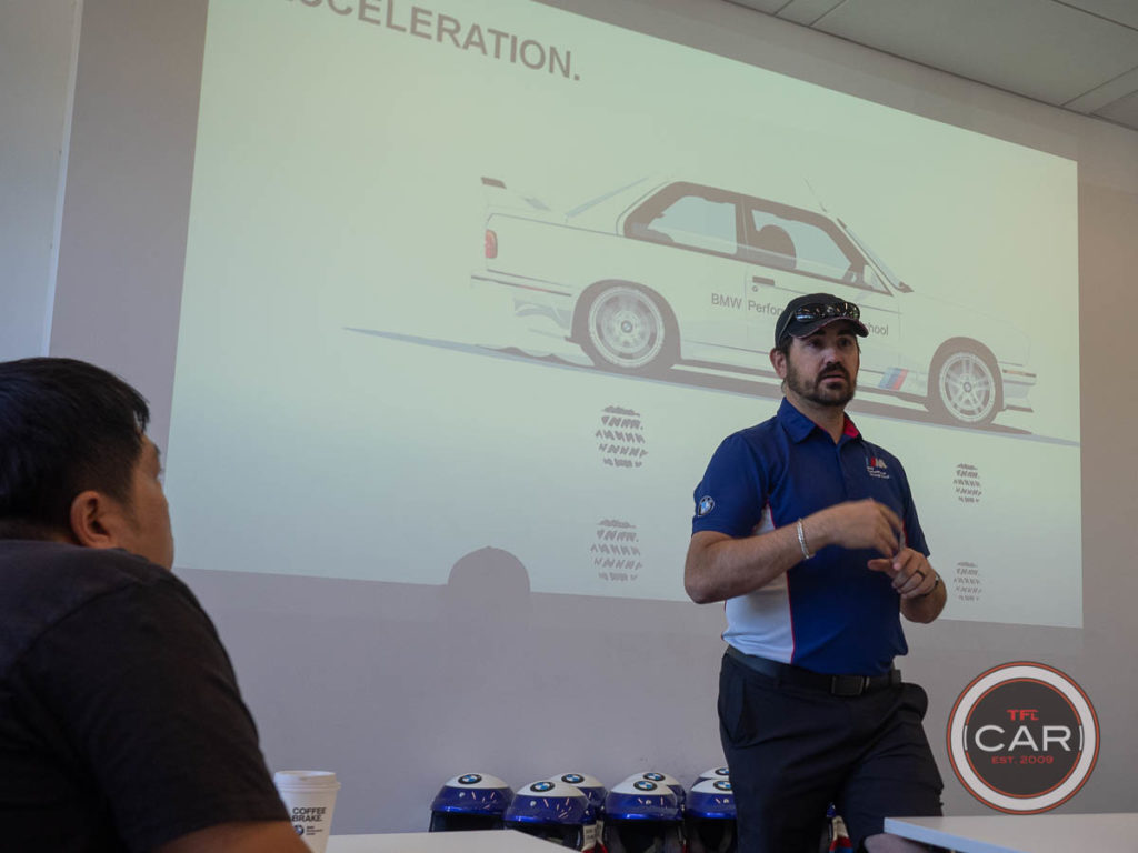 BMW instructor leads the class at BMW Performance Driving School West