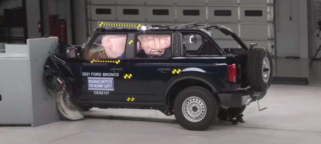 2021 Ford Bronco IIHS testing results — news
