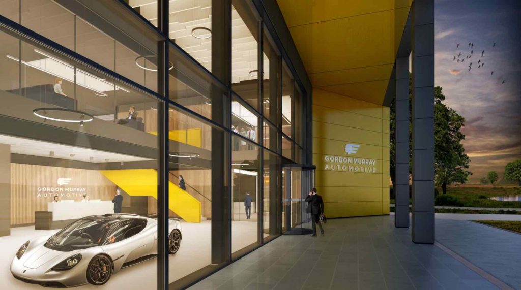 Gordon Murray Automotive HQ rendering — new T.33 teaser