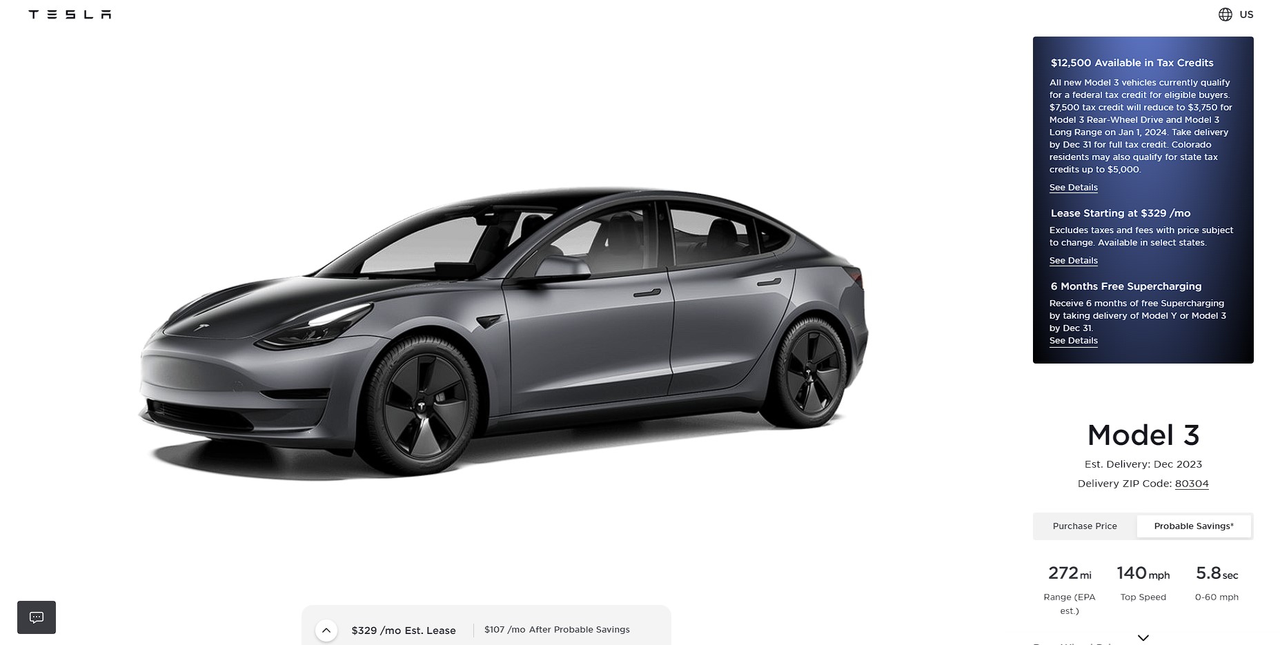 Tesla Model 3 Will Lose Half Its $7,500 Tax Credit on Two Trims On January  1, 2024 - TFLcar