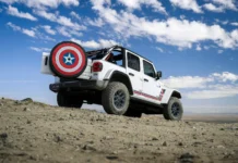 The Jeep Wrangler America250 Channels Captain America in Celebrating the Red, White and Blue (You Even Get a Comic Book) 2026 Jeep Wrangler America250 Edition