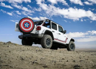 The Jeep Wrangler America250 Channels Captain America in Celebrating the Red, White and Blue (You Even Get a Comic Book) 2026 Jeep Wrangler America250 Edition