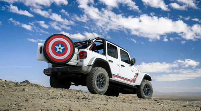 The Jeep Wrangler America250 Channels Captain America in Celebrating the Red, White and Blue (You Even Get a Comic Book) 2026 Jeep Wrangler America250 Edition
