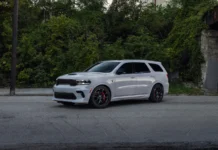 Dodge Durango SRT Hellcat Smokescreen Rolls Out a New Color Choice With Petrol Blue Seats