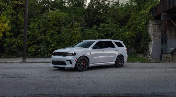 Dodge Durango SRT Hellcat Smokescreen Rolls Out a New Color Choice With Petrol Blue Seats